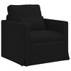 vidaXL Canap&eacute; 2 pcs Noir 139 x 78 x 80 cm tissu