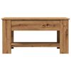 vidaXL Table basse ch&ecirc;ne artisanal 101x49x52 cm bois d'ing&eacute;nierie
