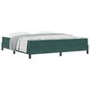 vidaXL Lit &agrave; ressorts avec matelas Vert fonc&eacute; 180 x 220 cm tissu