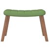 vidaXL Chaise de relaxation avec repose-pied Vert clair Velours