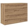 vidaXL Buffet ch&ecirc;ne artisanal 90x29,5x65 cm bois d'ing&eacute;nierie