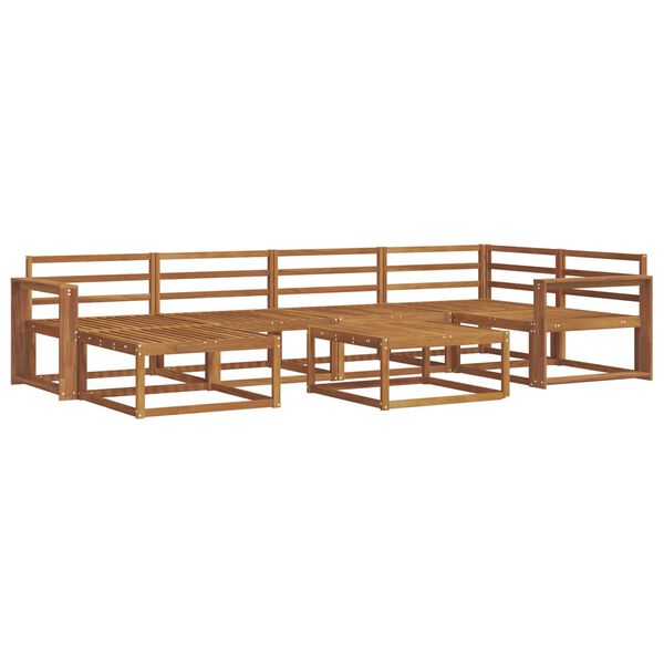 vidaXL Ensemble de canap&eacute;s d'ext&eacute;rieur 7 pcs Naturel