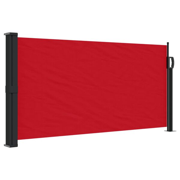 vidaXL Auvent lat&eacute;ral r&eacute;tractable rouge 100x500 cm