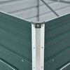 vidaXL Lit surélevé de jardin Acier galvanisé 480x80x77 cm Vert