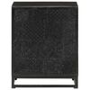 vidaXL Table de chevet Noir 40x30x50 cm Bois d'acacia et de manguier