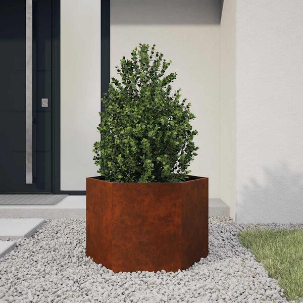 vidaXL Jardini&egrave;re Rouill&eacute; 60x60x45 cm Acier corten