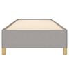 vidaXL Cadre de lit sans matelas gris clair 100x200 cm tissu