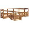 vidaXL Ensembles de canap&eacute;s 5 pcs Naturel Bois d'Acacia Massif