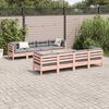 vidaXL Salon de jardin 9 pcs avec coussins sapin de douglas solide