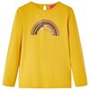 T-shirt enfants &agrave; manches longues ocre 116