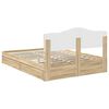 vidaXL Lit de Rangement Ch&ecirc;ne Sonoma 140 x 200 cm Bois d'ing&eacute;nierie