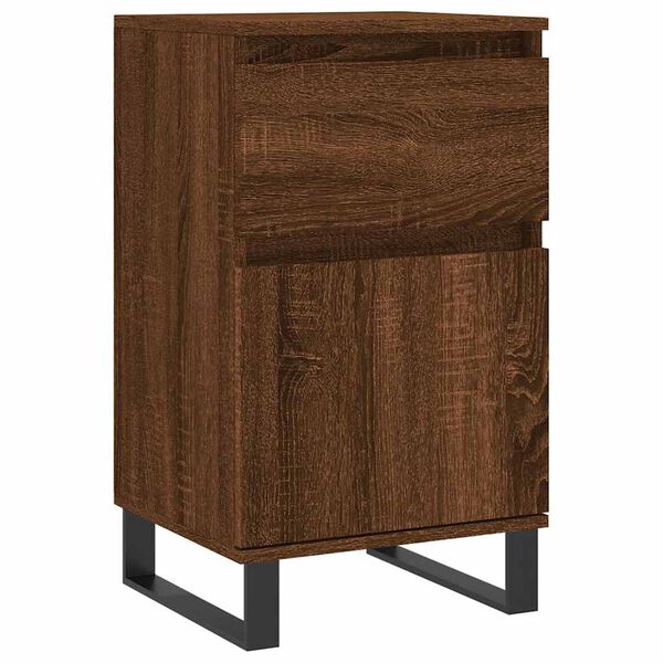 vidaXL Buffets 2 pcs ch&ecirc;ne marron 40x35x70 cm bois d'ing&eacute;nierie