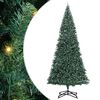 vidaXL Arbre de No&euml;l artificiel pr&eacute;-&eacute;clair&eacute; avec ensemble de boules