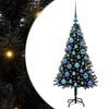vidaXL Sapin de No&euml;l Noir 120 cm PVC