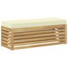vidaXL Ensemble de canap&eacute;s d'ext&eacute;rieur Blanc et cr&egrave;me 115 x 43 x 45 cm