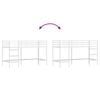 vidaXL Lit mezzanine pour enfants Blanc 75 x 190 cm