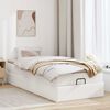 VidaXL Cadre de lit ottoman avec matelas blanc 80x200 cm similicuir