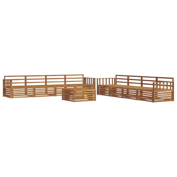 vidaXL Ensemble de canap&eacute;s d'ext&eacute;rieur 9 pcs Naturel