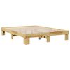 vidaXL Cadre de lit sans matelas 160x200 cm bois massif de ch&ecirc;ne