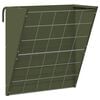 vidaXL R&acirc;telier &agrave; foin suspendu Vert olive 61 x 33 x 66 cm