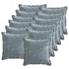 vidaXL Housse de coussin 12 pcs HOUTEN Bleu clair 40 x 40 cm