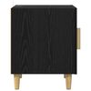 vidaXL Cabinet de chevet Ch&ecirc;ne noir 40 x 40 x 50 cm Bois d'ing&eacute;nierie