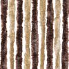 vidaXL Moustiquaire Beige et marron clair 56x200 cm Chenille
