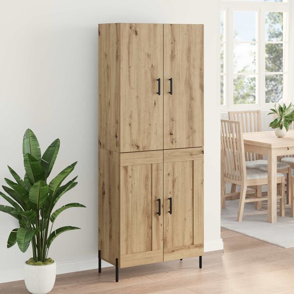 vidaXL Haut Armoire Montage mural Ch&ecirc;ne artisanal 69,5 x 34 x 180 cm