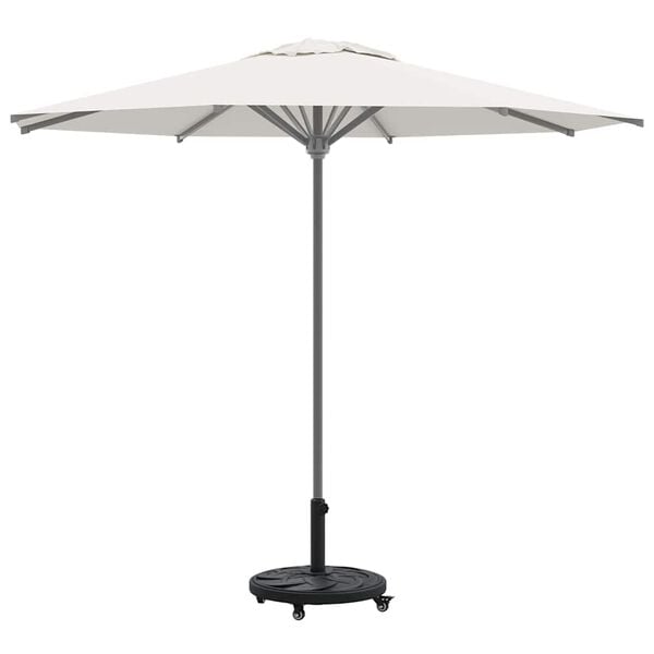 vidaXL Pied de parasol Noir &Oslash;38-48 mm PE, b&eacute;ton et fer