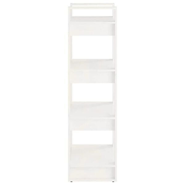 vidaXL Bibliothèque/Séparateur de pièce Blanc 60x35x125 cm Bois massif