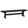 vidaXL Banc de salle &agrave; manger NOAIN 180 x 41 x 45 cm Pin massif Noir