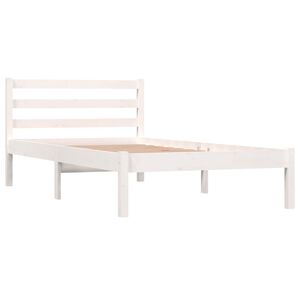 vidaXL Cadre de lit sans matelas 90x190 cm blanc