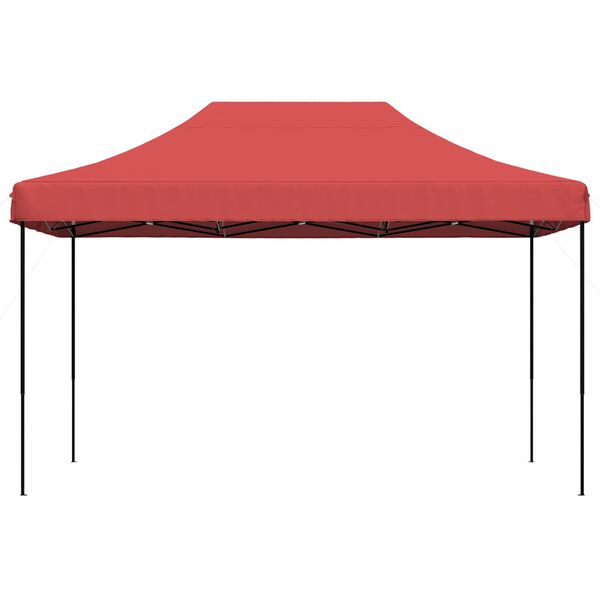 vidaXL Tente de r&eacute;ception pliable escamotable bordeaux 440x292x315 cm