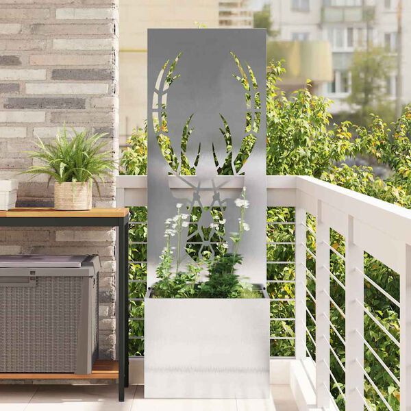 vidaXL &Eacute;cran de confidentialit&eacute; de jardin Argent 50 x 140 cm