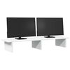 vidaXL Support de moniteur blanc 100x27x15 cm bois d'ing&eacute;nierie
