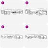 vidaXL Ensemble de canap&eacute;s d'ext&eacute;rieur 10 pcs Gris Naturel et Clair