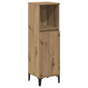 vidaXL Armoire de salle de bain ch&ecirc;ne artisanal 30x30x100 cm