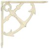 vidaXL Supports d'&eacute;tag&egrave;re murale 12 pc Blanc antique