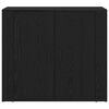 vidaXL Buffet Ch&ecirc;ne noir 240 x 33 x 70 cm Bois d'ing&eacute;nierie