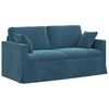 vidaXL Canap&eacute; Bleu 158 x 78 x 80 cm Velours