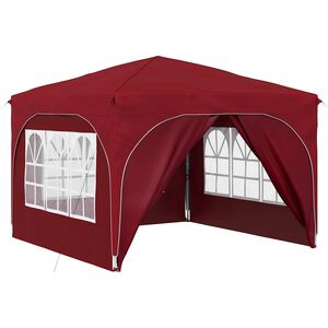 vidaXL Tente de f&ecirc;te pop-up 290 x 290 x 245 cm Bordeaux