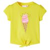 T-shirt pour enfants jaune 128