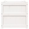 vidaXL Jardini&egrave;res 2 pcs blanc bois de pin massif