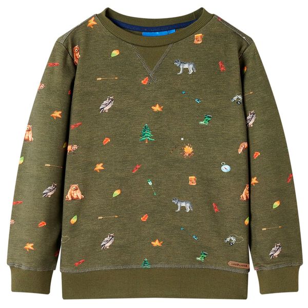 Sweatshirt pour enfants kaki 116