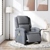 vidaXL Fauteuil inclinable de massage &eacute;lectrique gris fonc&eacute; velours