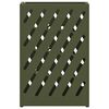 vidaXL Porte-parapluie Vert olive 28 x 12 x 41 cm Acier