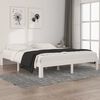 vidaXL Cadre de lit sans matelas blanc bois de pin massif 160x200 cm