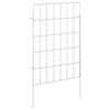 vidaXL Cl&ocirc;ture de jardin avec piquets 24 pcs 35 x 50 cm Mesh Argent&eacute;
