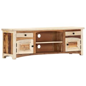 vidaXL Meuble TV 120 x 30 x 40 cm Bois de r&eacute;cup&eacute;ration massif