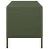vidaXL Meuble TV vert olive 68x39x43,5 cm acier laminé à froid